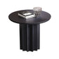 Modern Standard Kitchen Dining Table Wood Round Shape Dining Table with Pedestal Base Black 39.4"L x 39.4"W x 29.5"H Without Chairs Clearhalo ' dining_table' 'Dining Tables & Seating' 'Dining Tables' 'furn' 'furn_dining_table' 'Furniture' 'furniture_dining_table' 'Kitchen & Dining Furniture' 'kitchen&dining_furn' 'kitchen' 'kitchen_dining_table' 4051059