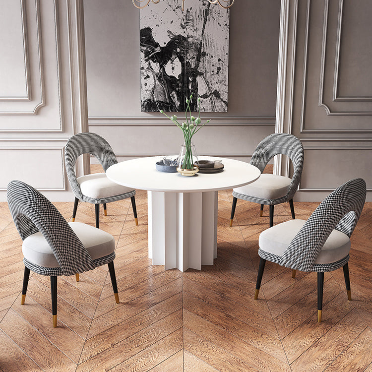 Modern Standard Kitchen Dining Table Wood Round Shape Dining Table with Pedestal Base Clearhalo ' dining_table' 'Dining Tables & Seating' 'Dining Tables' 'furn' 'furn_dining_table' 'Furniture' 'furniture_dining_table' 'Kitchen & Dining Furniture' 'kitchen&dining_furn' 'kitchen' 'kitchen_dining_table' 4051069