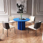 Modern Standard Kitchen Dining Table Wood Round Shape Dining Table with Pedestal Base Clearhalo ' dining_table' 'Dining Tables & Seating' 'Dining Tables' 'furn' 'furn_dining_table' 'Furniture' 'furniture_dining_table' 'Kitchen & Dining Furniture' 'kitchen&dining_furn' 'kitchen' 'kitchen_dining_table' 4051071