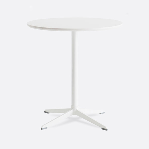 Contemporary Round Shape Dining Table Standard Kitchen Dining Table with Pedestal Base White Clearhalo ' dining_table' 'Dining Tables & Seating' 'Dining Tables' 'Furniture' 'furniture_dining_table' 'Kitchen & Dining Furniture' 'kitchen&dining_furn' 'kitchen' 'kitchen_dining_table' 4051077