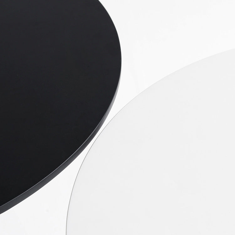 Contemporary Round Shape Dining Table Standard Kitchen Dining Table with Pedestal Base Clearhalo ' dining_table' 'Dining Tables & Seating' 'Dining Tables' 'Furniture' 'furniture_dining_table' 'Kitchen & Dining Furniture' 'kitchen&dining_furn' 'kitchen' 'kitchen_dining_table' 4051086