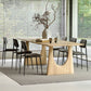 Rectangle Shape Wood Color Table Pine Solid Wood Table Modern with Double Pedestal Clearhalo ' dining_table' 'Dining Tables & Seating' 'Dining Tables' 'furn' 'furn_dining_table' 'Furniture' 'furniture_dining_table' 'Kitchen & Dining Furniture' 'kitchen&dining_furn' 'kitchen' 'kitchen_dining_table' 4051092