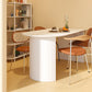 Free Form Sintered Stone Table White Tone Simplicity Double Pedestal Table for Dining Room Clearhalo ' dining_table' 'Dining Tables & Seating' 'Dining Tables' 'furn' 'furn_dining_table' 'Furniture' 'furniture_dining_table' 'Kitchen & Dining Furniture' 'kitchen&dining_furn' 'kitchen' 'kitchen_dining_table' 4051104