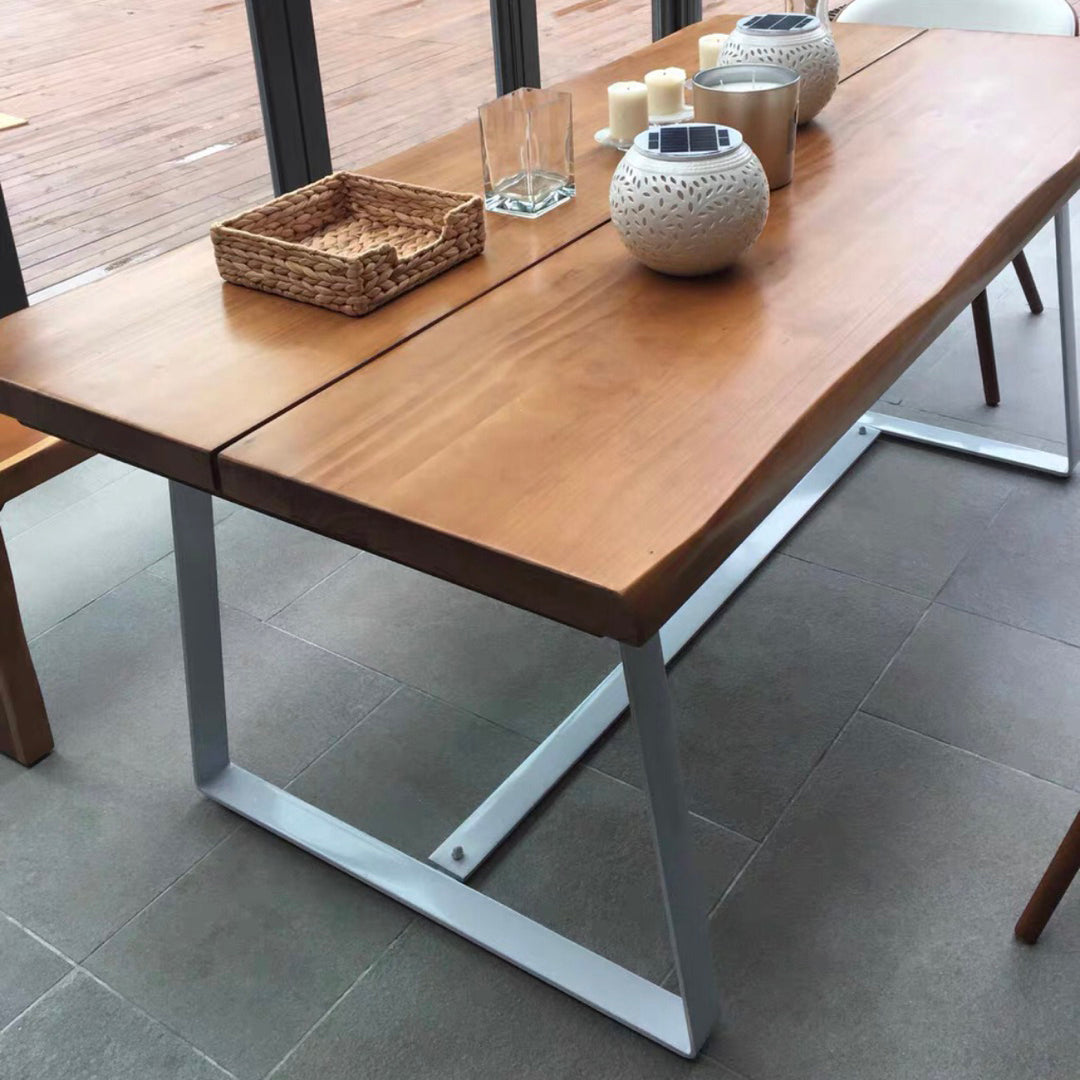Rectangle Shape Luxury Dining Table Wood Color Fixed Table with Solid Wood Clearhalo ' dining_table' 'Dining Tables & Seating' 'Dining Tables' 'furn' 'furn_dining_table' 'Furniture' 'furniture_dining_table' 'Kitchen & Dining Furniture' 'kitchen&dining_furn' 'kitchen' 'kitchen_dining_table' 4051130