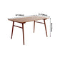 Rectangle Dining Site Table Simplicity Style Solid Wood Dining Room Collection with 4-foot Clearhalo ' dining_table' 'Dining Tables & Seating' 'Dining Tables' 'furn' 'furn_dining_table' 'Furniture' 'furniture_dining_table' 'Kitchen & Dining Furniture' 'kitchen&dining_furn' 'kitchen' 'kitchen_dining_table' 4051165