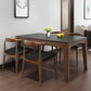 Mid-Century Sintered Stone Table Ash Wood 4 Legs Base Rectangle Table for Home Clearhalo ' dining_table' 'Dining Tables & Seating' 'Dining Tables' 'furn' 'furn_dining_table' 'Furniture' 'furniture_dining_table' 'Kitchen & Dining Furniture' 'kitchen&dining_furn' 'kitchen' 'kitchen_dining_table' 4051258