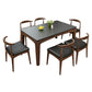 Mid-Century Sintered Stone Table Ash Wood 4 Legs Base Rectangle Table for Home Clearhalo ' dining_table' 'Dining Tables & Seating' 'Dining Tables' 'furn' 'furn_dining_table' 'Furniture' 'furniture_dining_table' 'Kitchen & Dining Furniture' 'kitchen&dining_furn' 'kitchen' 'kitchen_dining_table' 4051265