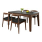 Mid-Century Sintered Stone Table Ash Wood 4 Legs Base Rectangle Table for Home Clearhalo ' dining_table' 'Dining Tables & Seating' 'Dining Tables' 'furn' 'furn_dining_table' 'Furniture' 'furniture_dining_table' 'Kitchen & Dining Furniture' 'kitchen&dining_furn' 'kitchen' 'kitchen_dining_table' 4051266