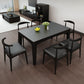 Mid-Century Sintered Stone Table Ash Wood 4 Legs Base Rectangle Table for Home Clearhalo ' dining_table' 'Dining Tables & Seating' 'Dining Tables' 'furn' 'furn_dining_table' 'Furniture' 'furniture_dining_table' 'Kitchen & Dining Furniture' 'kitchen&dining_furn' 'kitchen' 'kitchen_dining_table' 4051269
