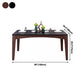Mid-Century Sintered Stone Table Ash Wood 4 Legs Base Rectangle Table for Home Clearhalo ' dining_table' 'Dining Tables & Seating' 'Dining Tables' 'furn' 'furn_dining_table' 'Furniture' 'furniture_dining_table' 'Kitchen & Dining Furniture' 'kitchen&dining_furn' 'kitchen' 'kitchen_dining_table' 4051271