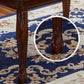 Rectangle Mid-Century Dining Table Brown Tone Fixed Table with Oakwood Solid Wood Clearhalo ' dining_table' 'Dining Tables & Seating' 'Dining Tables' 'furn' 'furn_dining_table' 'Furniture' 'furniture_dining_table' 'Kitchen & Dining Furniture' 'kitchen&dining_furn' 'kitchen' 'kitchen_dining_table' 4051279