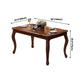 Rectangle Mid-Century Dining Table Brown Tone Fixed Table with Oakwood Solid Wood Clearhalo ' dining_table' 'Dining Tables & Seating' 'Dining Tables' 'furn' 'furn_dining_table' 'Furniture' 'furniture_dining_table' 'Kitchen & Dining Furniture' 'kitchen&dining_furn' 'kitchen' 'kitchen_dining_table' 4051284