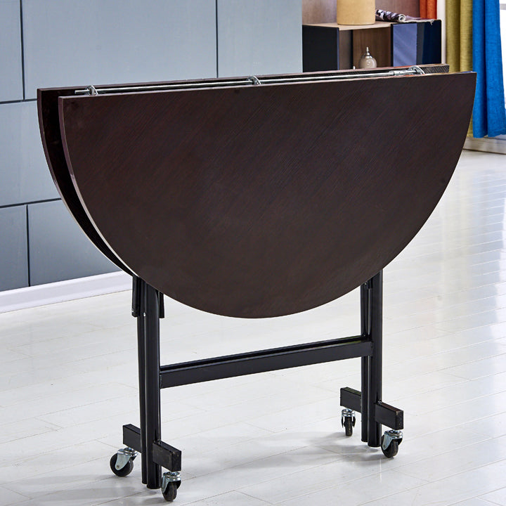 Mid-Century MDF Kitchen Dining Table Round Shape Standard Dining Table with Double Pedestal Base Clearhalo ' dining_table' 'Dining Tables & Seating' 'Dining Tables' 'furn' 'furn_dining_table' 'Furniture' 'furniture_dining_table' 'Kitchen & Dining Furniture' 'kitchen&dining_furn' 'kitchen' 'kitchen_dining_table' 4051290