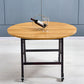 Mid-Century MDF Kitchen Dining Table Round Shape Standard Dining Table with Double Pedestal Base Clearhalo ' dining_table' 'Dining Tables & Seating' 'Dining Tables' 'furn' 'furn_dining_table' 'Furniture' 'furniture_dining_table' 'Kitchen & Dining Furniture' 'kitchen&dining_furn' 'kitchen' 'kitchen_dining_table' 4051295
