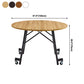 Mid-Century MDF Kitchen Dining Table Round Shape Standard Dining Table with Double Pedestal Base Clearhalo ' dining_table' 'Dining Tables & Seating' 'Dining Tables' 'furn' 'furn_dining_table' 'Furniture' 'furniture_dining_table' 'Kitchen & Dining Furniture' 'kitchen&dining_furn' 'kitchen' 'kitchen_dining_table' 4051298
