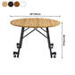 Mid-Century MDF Kitchen Dining Table Round Shape Standard Dining Table with Double Pedestal Base Clearhalo ' dining_table' 'Dining Tables & Seating' 'Dining Tables' 'furn' 'furn_dining_table' 'Furniture' 'furniture_dining_table' 'Kitchen & Dining Furniture' 'kitchen&dining_furn' 'kitchen' 'kitchen_dining_table' 4051300