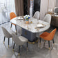 Round Traditional Luxury Dining Room Table Sintered Stone Table with Pedestal Base Clearhalo ' dining_table' 'Dining Tables & Seating' 'Dining Tables' 'furn' 'furn_dining_table' 'Furniture' 'furniture_dining_table' 'Kitchen & Dining Furniture' 'kitchen&dining_furn' 'kitchen' 'kitchen_dining_table' 4051301
