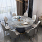 Round Traditional Luxury Dining Room Table Sintered Stone Table with Pedestal Base Clearhalo ' dining_table' 'Dining Tables & Seating' 'Dining Tables' 'furn' 'furn_dining_table' 'Furniture' 'furniture_dining_table' 'Kitchen & Dining Furniture' 'kitchen&dining_furn' 'kitchen' 'kitchen_dining_table' 4051311