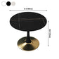31.5-inch Metal Contemporary Dining Table Round Table for Kitchen Clearhalo ' dining_table' 'Dining Tables & Seating' 'Dining Tables' 'furn' 'furn_dining_table' 'Furniture' 'furniture_dining_table' 'Kitchen & Dining Furniture' 'kitchen&dining_furn' 'kitchen' 'kitchen_dining_table' 4051344