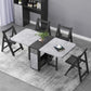 Mid-Century Modern Dining Table Pedestal Dining Room Table for Home Kitchen Dinner Clearhalo ' dining_table' 'Dining Tables & Seating' 'Dining Tables' 'furn' 'furn_dining_table' 'Furniture' 'furniture_dining_table' 'Kitchen & Dining Furniture' 'kitchen&dining_furn' 'kitchen' 'kitchen_dining_table' 4051345