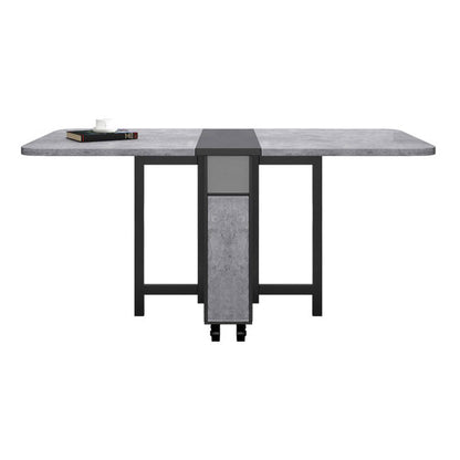 Mid-Century Modern Dining Table Pedestal Dining Room Table for Home Kitchen Dinner Gray 47.2"L x 31.5"W x 29.5"H Without Chairs Clearhalo ' dining_table' 'Dining Tables & Seating' 'Dining Tables' 'furn' 'furn_dining_table' 'Furniture' 'furniture_dining_table' 'Kitchen & Dining Furniture' 'kitchen&dining_furn' 'kitchen' 'kitchen_dining_table' 4051346