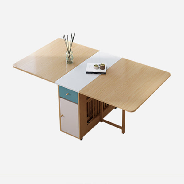 Mid-Century Modern Dining Table Pedestal Dining Room Table for Home Kitchen Dinner Natural 59.1"L x 31.5"W x 29.5"H Without Chairs Clearhalo ' dining_table' 'Dining Tables & Seating' 'Dining Tables' 'furn' 'furn_dining_table' 'Furniture' 'furniture_dining_table' 'Kitchen & Dining Furniture' 'kitchen&dining_furn' 'kitchen' 'kitchen_dining_table' 4051351