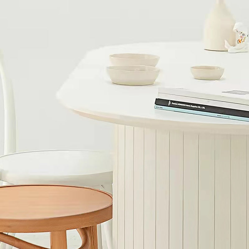 Solid Wood Contemporary Oval Dining Table Double Pedestal Table for Dining Room Clearhalo ' dining_table' 'Dining Tables & Seating' 'Dining Tables' 'furn' 'furn_dining_table' 'Furniture' 'furniture_dining_table' 'Kitchen & Dining Furniture' 'kitchen&dining_furn' 'kitchen' 'kitchen_dining_table' 4051367