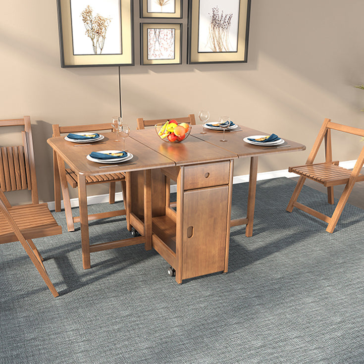 Rubberwood Solid Wood Dining Table Mid-Century Dining Site Table,51"L x 35"W x 29.5"H Clearhalo ' dining_table' 'Dining Tables & Seating' 'Dining Tables' 'furn' 'furn_dining_table' 'Furniture' 'furniture_dining_table' 'Kitchen & Dining Furniture' 'kitchen&dining_furn' 'kitchen' 'kitchen_dining_table' 4051409