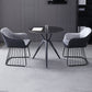 Modern Style Round Dinner Table Sintered Stone Table with Metal Base for Home Use Clearhalo ' dining_table' 'Dining Tables & Seating' 'Dining Tables' 'furn' 'furn_dining_table' 'Furniture' 'furniture_dining_table' 'Kitchen & Dining Furniture' 'kitchen&dining_furn' 'kitchen' 'kitchen_dining_table' 4051416