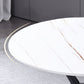 Modern Style Round Dinner Table Sintered Stone Table with Metal Base for Home Use Clearhalo ' dining_table' 'Dining Tables & Seating' 'Dining Tables' 'furn' 'furn_dining_table' 'Furniture' 'furniture_dining_table' 'Kitchen & Dining Furniture' 'kitchen&dining_furn' 'kitchen' 'kitchen_dining_table' 4051422