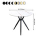 Modern Style Round Dinner Table Sintered Stone Table with Metal Base for Home Use Clearhalo ' dining_table' 'Dining Tables & Seating' 'Dining Tables' 'furn' 'furn_dining_table' 'Furniture' 'furniture_dining_table' 'Kitchen & Dining Furniture' 'kitchen&dining_furn' 'kitchen' 'kitchen_dining_table' 4051429