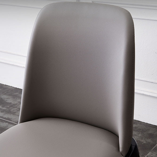 Scandinavian Rubberwood Leather Side Chair Parsons Matte Finish Dining Chair (Set of 2) Clearhalo ' kitchen&dining_furn' 'Dining Chairs' 'Dining Tables & Seating' 'dining_chair' 'furn' 'furn_dining_chair' 'Furniture' 'furniture_dining_chair' 'Kitchen & Dining Furniture' 'kitchen' 4054830