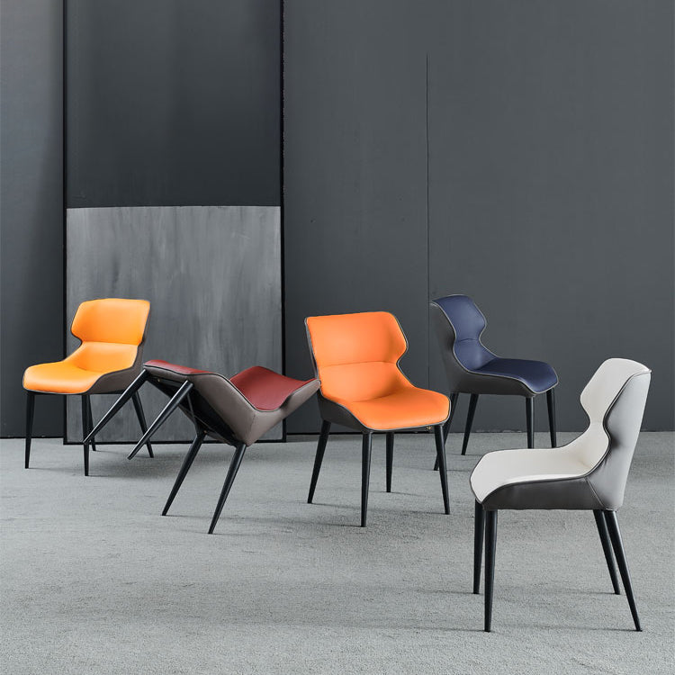 Home Upholstered Armless Dining Chairs Side Chairs with Metal Legs (Set of 2) Clearhalo ' kitchen&dining_furn' 'Dining Chairs' 'Dining Tables & Seating' 'dining_chair' 'furn' 'furn_dining_chair' 'Furniture' 'furniture_dining_chair' 'Kitchen & Dining Furniture' 'kitchen' 4054842