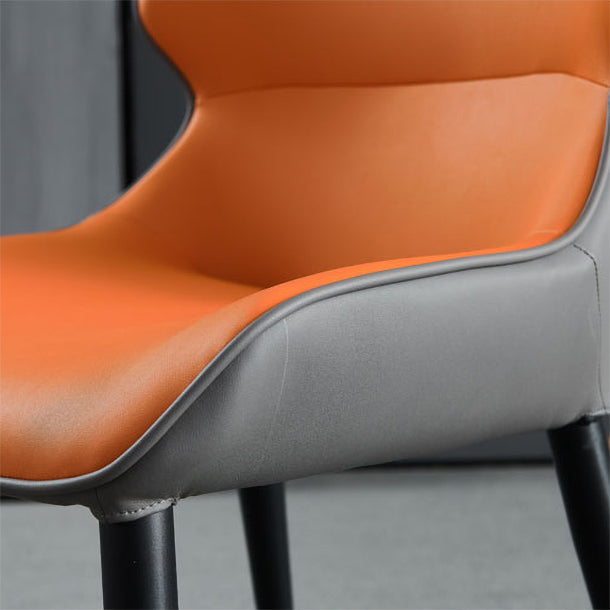 Home Upholstered Armless Dining Chairs Side Chairs with Metal Legs (Set of 2) Clearhalo ' kitchen&dining_furn' 'Dining Chairs' 'Dining Tables & Seating' 'dining_chair' 'furn' 'furn_dining_chair' 'Furniture' 'furniture_dining_chair' 'Kitchen & Dining Furniture' 'kitchen' 4054851