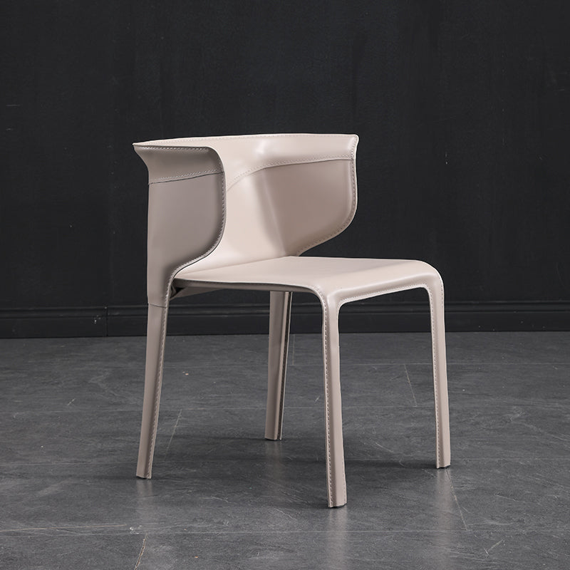 Designer Style Dining Arm Chair Matte Finish Wingback Single Dining Chair Clearhalo ' kitchen&dining_furn' 'Dining Chairs' 'Dining Tables & Seating' 'dining_chair' 'furn' 'furn_dining_chair' 'Furniture' 'furniture_dining_chair' 'Kitchen & Dining Furniture' 'kitchen' 4054862