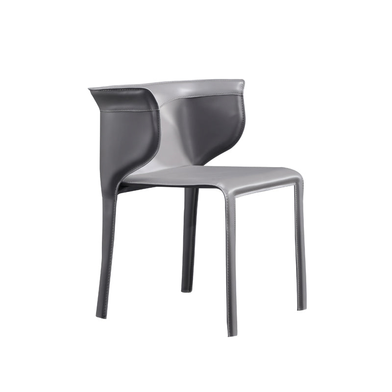 Designer Style Dining Arm Chair Matte Finish Wingback Single Dining Chair Clearhalo ' kitchen&dining_furn' 'Dining Chairs' 'Dining Tables & Seating' 'dining_chair' 'furn' 'furn_dining_chair' 'Furniture' 'furniture_dining_chair' 'Kitchen & Dining Furniture' 'kitchen' 4054863