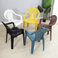 Contemporary Plastic Side Arm Chair Windsor Back Stacking Side Chair for Home Use Clearhalo ' kitchen&dining_furn' 'Dining Chairs' 'Dining Tables & Seating' 'dining_chair' 'furn' 'furn_dining_chair' 'Furniture' 'furniture_dining_chair' 'Kitchen & Dining Furniture' 'kitchen' 4054886