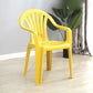 Contemporary Plastic Side Arm Chair Windsor Back Stacking Side Chair for Home Use Lemon Yellow 1 Piece Clearhalo ' kitchen&dining_furn' 'Dining Chairs' 'Dining Tables & Seating' 'dining_chair' 'furn' 'furn_dining_chair' 'Furniture' 'furniture_dining_chair' 'Kitchen & Dining Furniture' 'kitchen' 4054887