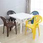 Contemporary Plastic Side Arm Chair Windsor Back Stacking Side Chair for Home Use Clearhalo ' kitchen&dining_furn' 'Dining Chairs' 'Dining Tables & Seating' 'dining_chair' 'furn' 'furn_dining_chair' 'Furniture' 'furniture_dining_chair' 'Kitchen & Dining Furniture' 'kitchen' 4054888