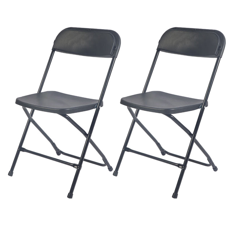 Metal Modern Indoor-Outdoor Chair Home Side Chair Open Back Armless Dining Side Chair Gloss Black 2 Piece Set Clearhalo ' kitchen&dining_furn' 'Dining Chairs' 'Dining Tables & Seating' 'dining_chair' 'furn' 'furn_dining_chair' 'Furniture' 'furniture_dining_chair' 'Kitchen & Dining Furniture' 'kitchen' 4054908