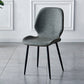 Contemporary Metal Dining Room Chairs Armless PU Leather Dining Chairs Dark Gray 1 Piece Clearhalo ' kitchen&dining_furn' 'Dining Chairs' 'Dining Tables & Seating' 'dining_chair' 'furn' 'furn_dining_chair' 'Furniture' 'furniture_dining_chair' 'Kitchen & Dining Furniture' 'kitchen' 4054915