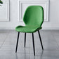 Contemporary Metal Dining Room Chairs Armless PU Leather Dining Chairs Green 1 Piece Clearhalo ' kitchen&dining_furn' 'Dining Chairs' 'Dining Tables & Seating' 'dining_chair' 'furn' 'furn_dining_chair' 'Furniture' 'furniture_dining_chair' 'Kitchen & Dining Furniture' 'kitchen' 4054943