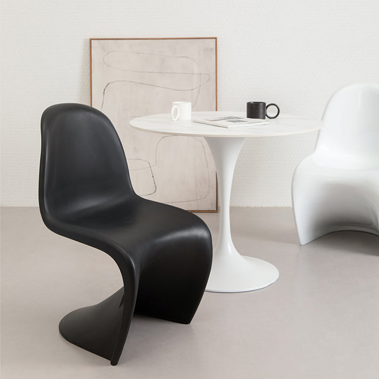 Scandinavian Style Plastic Chair Set Dining Room Solid Back Side Chairs Clearhalo ' kitchen&dining_furn' 'Dining Chairs' 'Dining Tables & Seating' 'dining_chair' 'Furniture' 'furniture_dining_chair' 'Kitchen & Dining Furniture' 'kitchen' 4054953