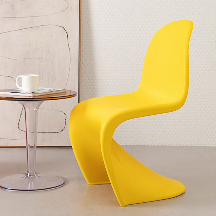 Scandinavian Style Plastic Chair Set Dining Room Solid Back Side Chairs Clearhalo ' kitchen&dining_furn' 'Dining Chairs' 'Dining Tables & Seating' 'dining_chair' 'Furniture' 'furniture_dining_chair' 'Kitchen & Dining Furniture' 'kitchen' 4054955