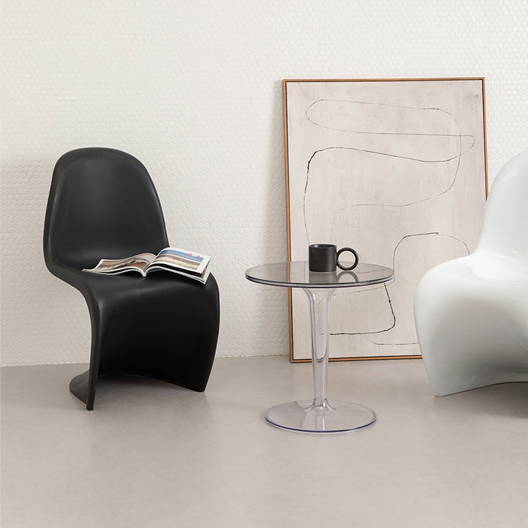 Scandinavian Style Plastic Chair Set Dining Room Solid Back Side Chairs Clearhalo ' kitchen&dining_furn' 'Dining Chairs' 'Dining Tables & Seating' 'dining_chair' 'Furniture' 'furniture_dining_chair' 'Kitchen & Dining Furniture' 'kitchen' 4054960