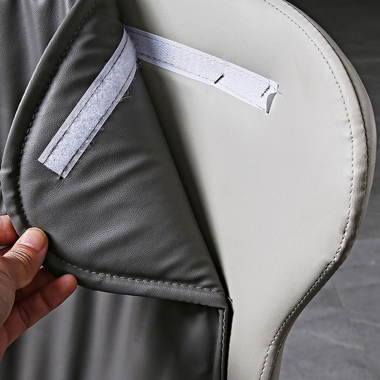 Modern Metal Dining Room Chairs Upholstered Side PU Leather Armless Chairs Clearhalo ' kitchen&dining_furn' 'Dining Chairs' 'Dining Tables & Seating' 'dining_chair' 'furn' 'furn_dining_chair' 'Furniture' 'furniture_dining_chair' 'Kitchen & Dining Furniture' 'kitchen' 4054977