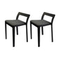 Modern Style Plastic Chair Set Dining Room Kitchen Open Back Side Chairs Black 2 Piece Set Clearhalo ' kitchen&dining_furn' 'Dining Chairs' 'Dining Tables & Seating' 'dining_chair' 'furn' 'furn_dining_chair' 'Furniture' 'furniture_dining_chair' 'Kitchen & Dining Furniture' 'kitchen' 4054991