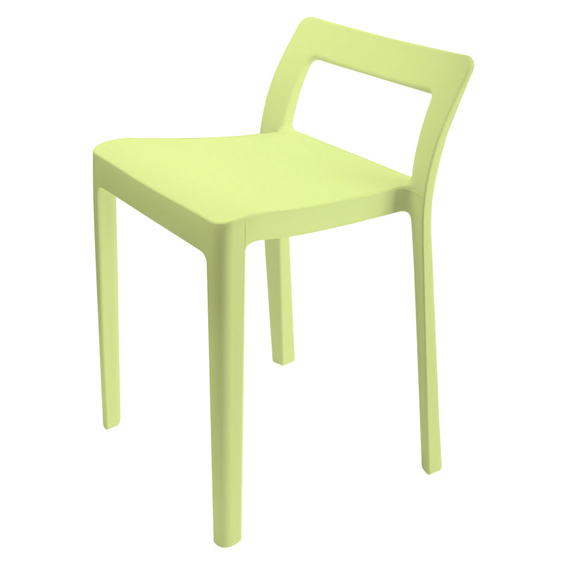 Modern Style Plastic Chair Set Dining Room Kitchen Open Back Side Chairs Green 1 Piece Clearhalo ' kitchen&dining_furn' 'Dining Chairs' 'Dining Tables & Seating' 'dining_chair' 'furn' 'furn_dining_chair' 'Furniture' 'furniture_dining_chair' 'Kitchen & Dining Furniture' 'kitchen' 4055003