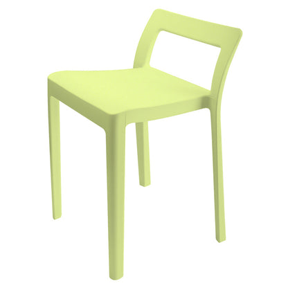Modern Style Plastic Chair Set Dining Room Kitchen Open Back Side Chairs Green 1 Piece Clearhalo ' kitchen&dining_furn' 'Dining Chairs' 'Dining Tables & Seating' 'dining_chair' 'furn' 'furn_dining_chair' 'Furniture' 'furniture_dining_chair' 'Kitchen & Dining Furniture' 'kitchen' 4055003