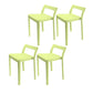 Modern Style Plastic Chair Set Dining Room Kitchen Open Back Side Chairs Green 4 Piece Set Clearhalo ' kitchen&dining_furn' 'Dining Chairs' 'Dining Tables & Seating' 'dining_chair' 'furn' 'furn_dining_chair' 'Furniture' 'furniture_dining_chair' 'Kitchen & Dining Furniture' 'kitchen' 4055005